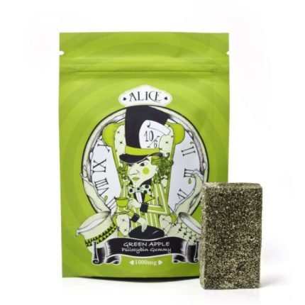 Caramelle gommose Alice Green Apple Mushroom (1000 mg) vendute online in Italia